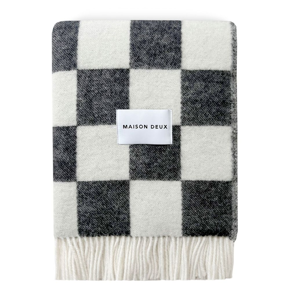 Blankets & Plaids | Blanket Checkerboard Pattern Black And White Blankets & Plaids Blankets & Plaids