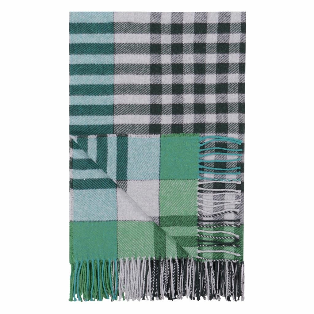 Blankets & Plaids | Check Blanket Bankura Emerald Blankets & Plaids Blankets & Plaids