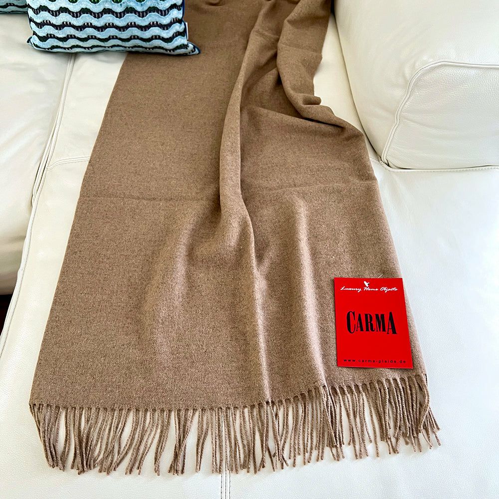 Blankets & Plaids | Plaid Uni Cashmere Wool Camel Melange Blankets & Plaids Blankets & Plaids