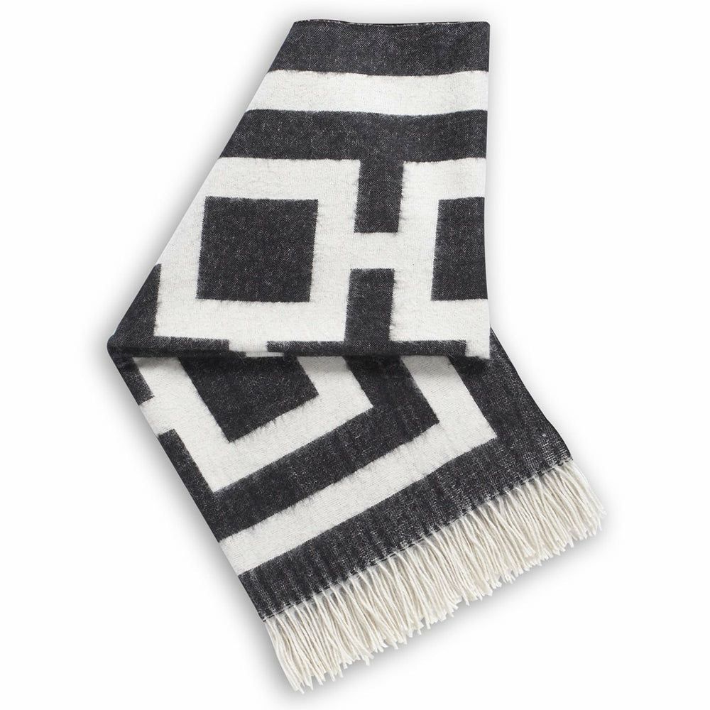 Blankets & Plaids | Throw Nixon Alpaca Wool Charcoal Blankets & Plaids Blankets & Plaids