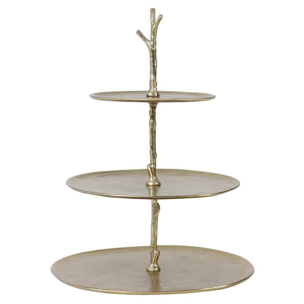 Cake stands & decorative bowls | Cake Stand Tresa Gold 45 Cm Cake stands & decorative bowls Cake stands & decorative bowls