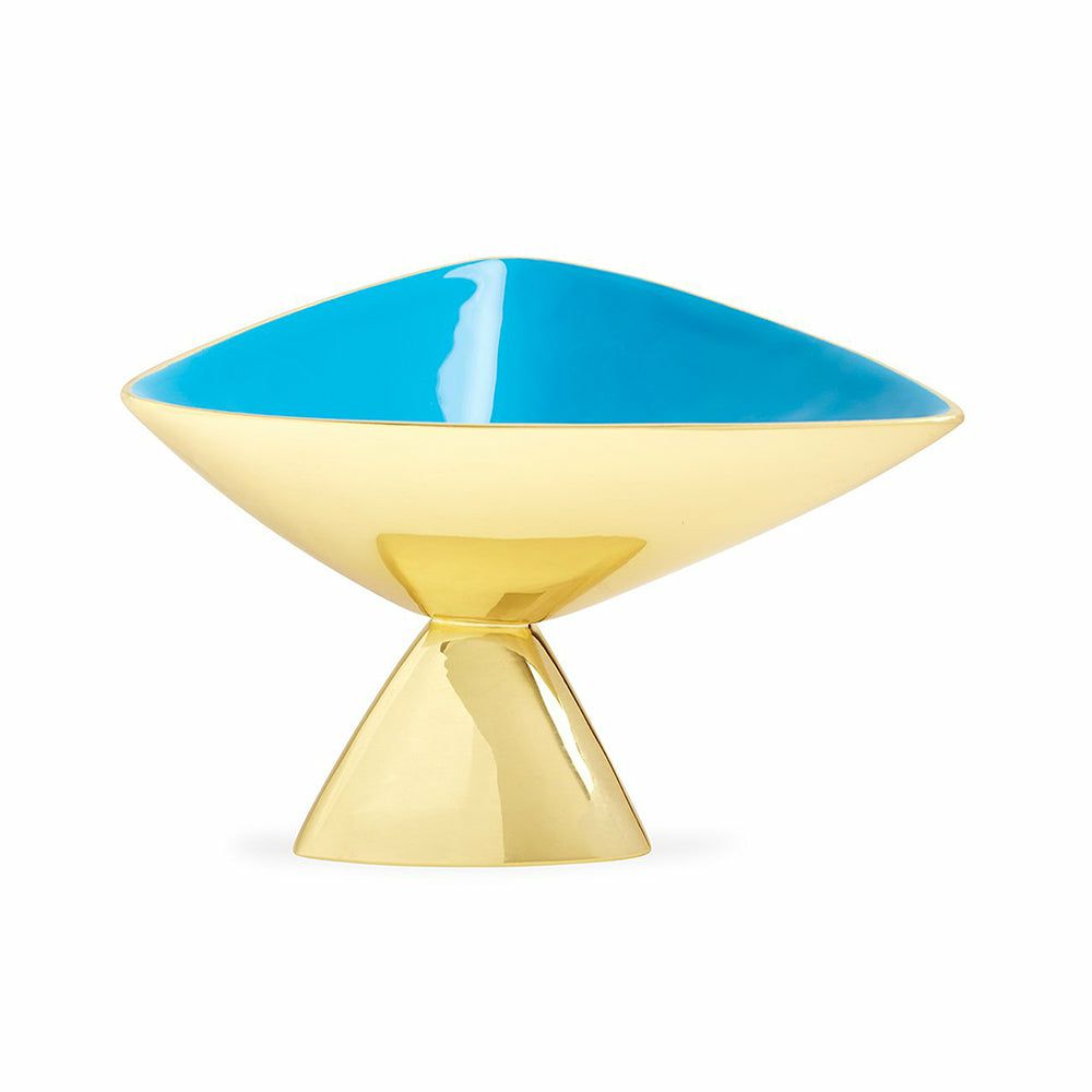 Cake stands & decorative bowls | Decorative Bowl Medium Anvil Light Blue + Gold Cake stands & decorative bowls Cake stands & decorative bowls