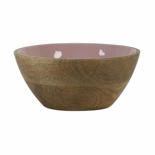 Cake stands & decorative bowls | Decorative Bowl Ranco Pink Wood Ø14X6 Cm Cake stands & decorative bowls Cake stands & decorative bowls