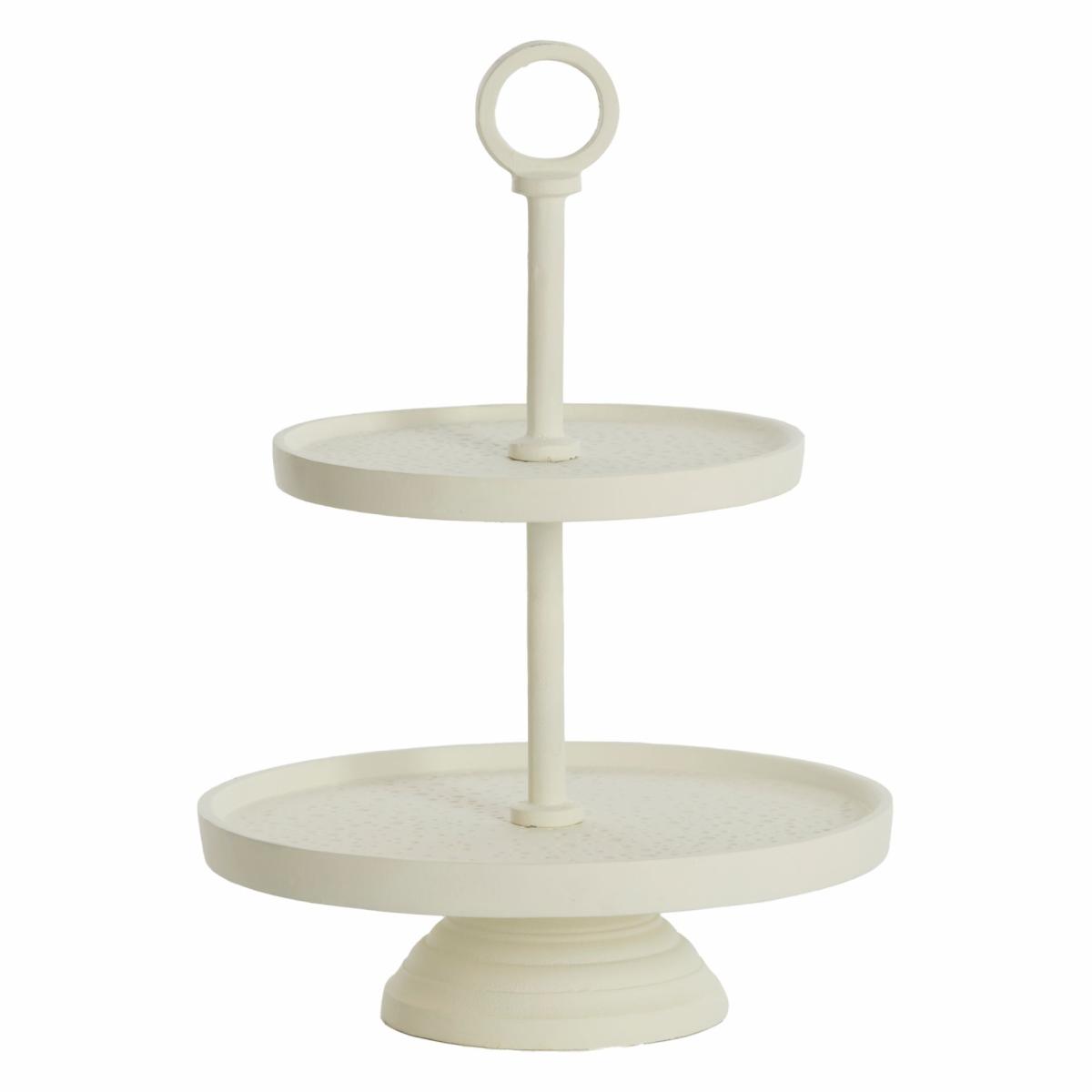 Cake stands & decorative bowls | Etagere Lutek 2 Levels In Cream Ø24X37 Cm Cake stands & decorative bowls Cake stands & decorative bowls