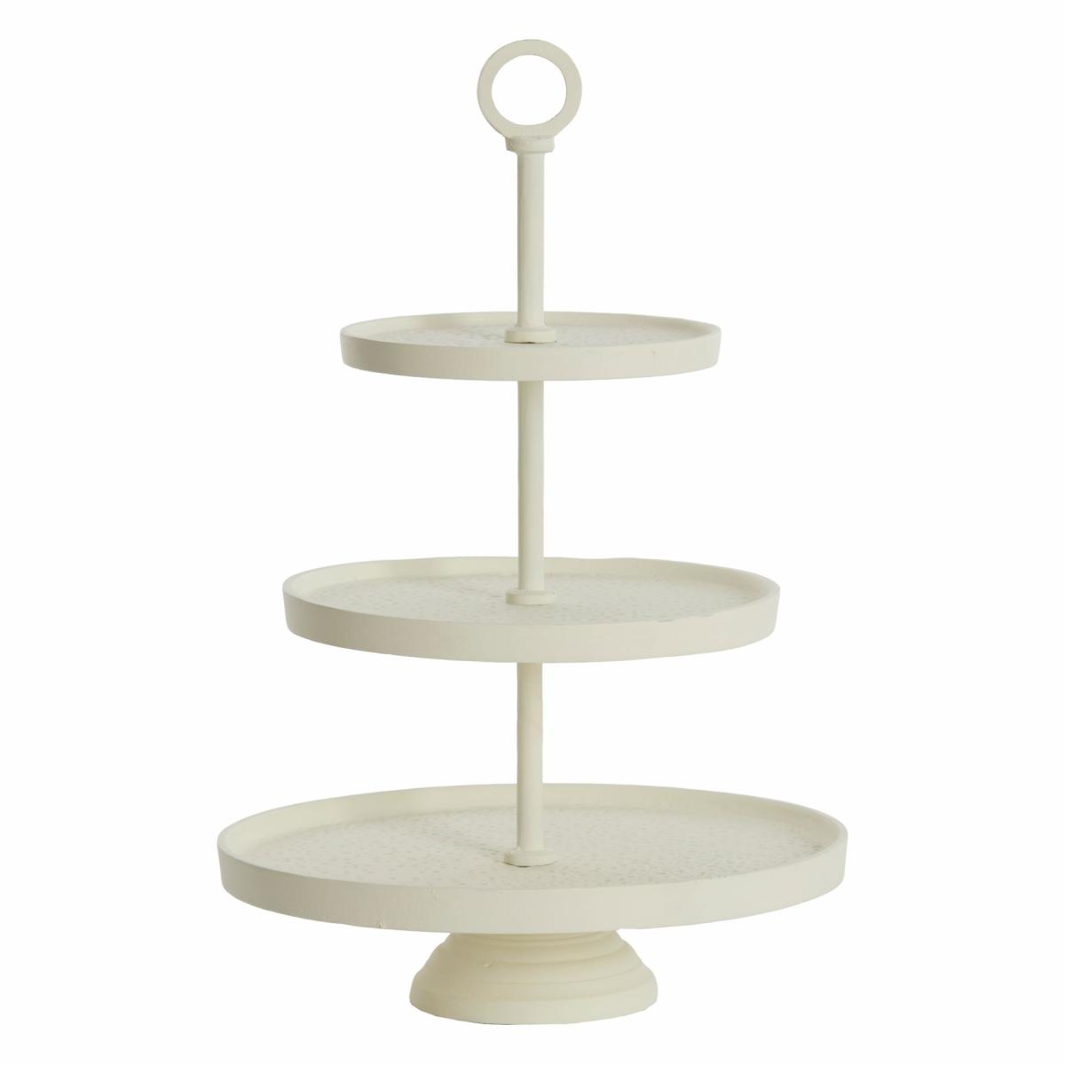 Cake stands & decorative bowls | Etagere Lutek 3 Levels In Cream Ø24X37 Cm Cake stands & decorative bowls Cake stands & decorative bowls