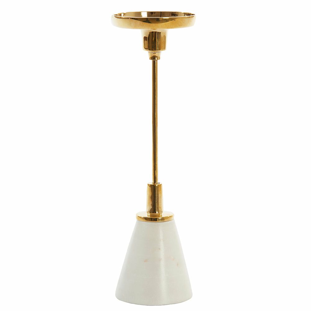 Candlesticks & candle holders | Candle Holder Jolian Marble White, Gold, H28 Cm Candlesticks & candle holders Candlesticks & candle holders