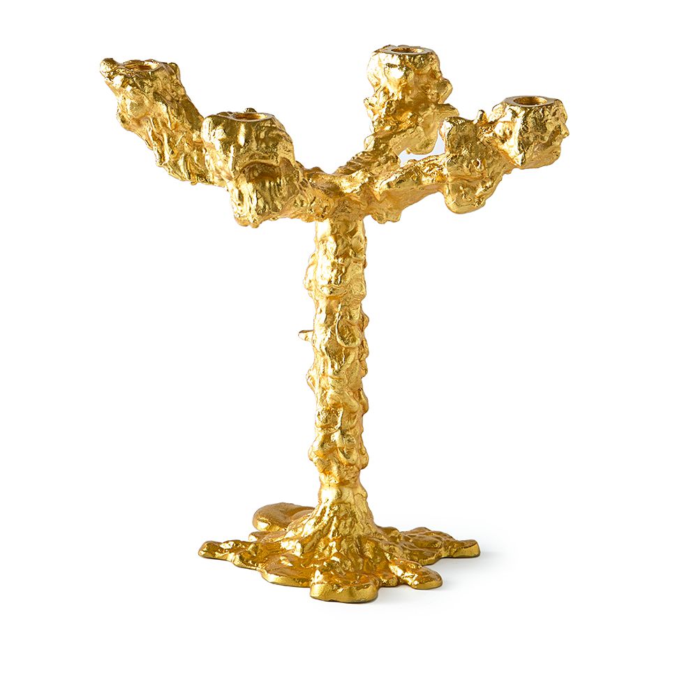 Candlesticks & candle holders | Candlestick Drip 4-Armed Gold Candlesticks & candle holders Candlesticks & candle holders