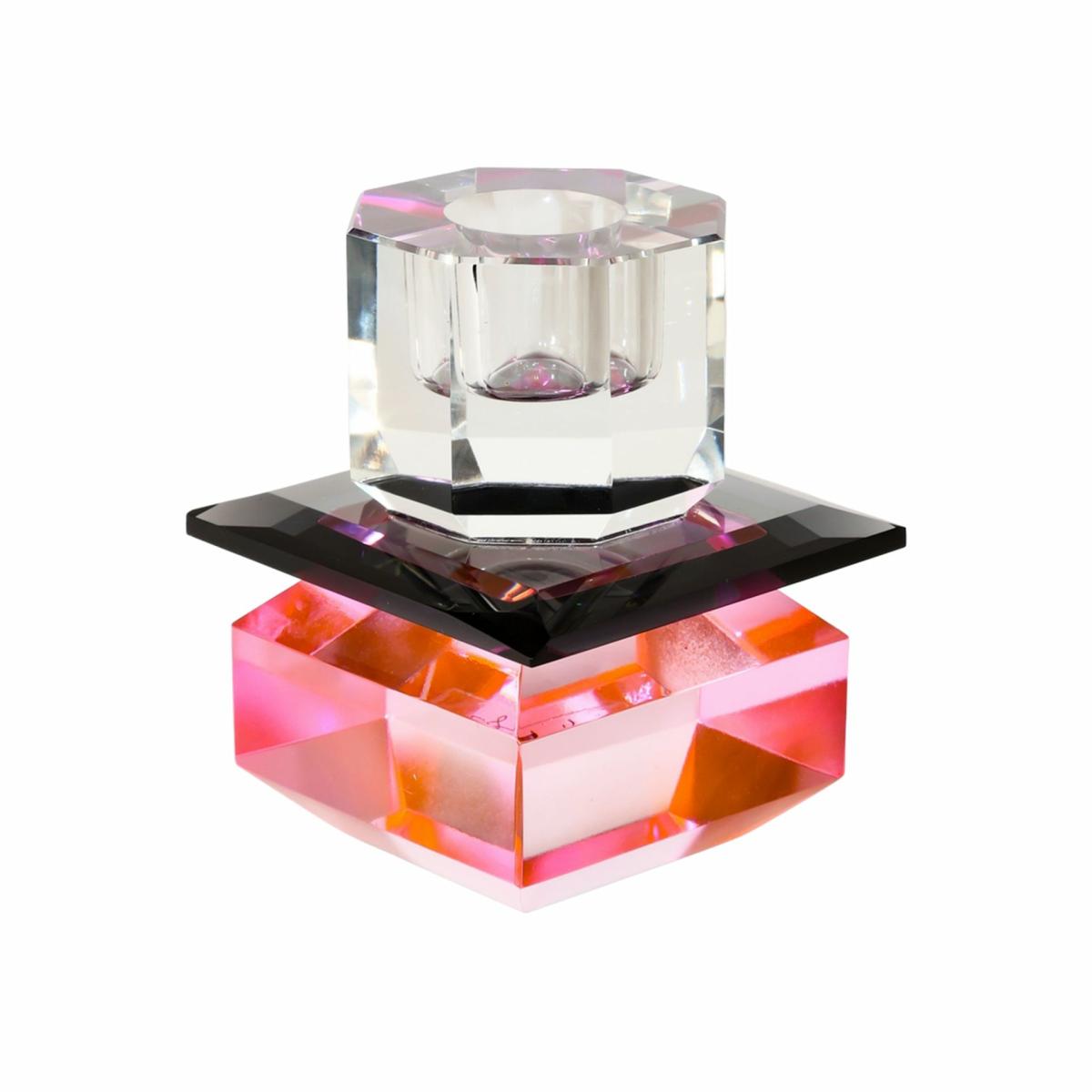 Candlesticks & candle holders | Crystal Holder Lumina In Pink/Black/Clear Candlesticks & candle holders Candlesticks & candle holders