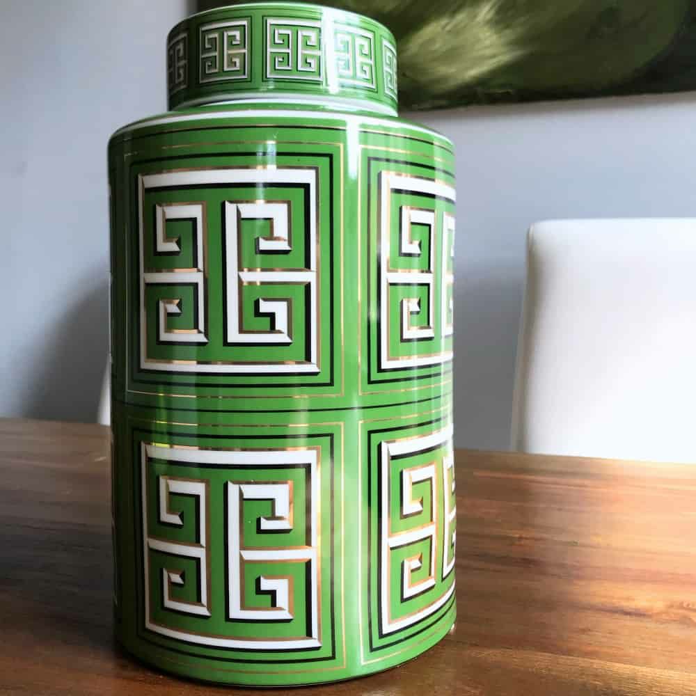 Ceramic jars & storage jars | Ceramic Jar Santorini Ø20X28 Cm Ceramic jars & storage jars Ceramic jars & storage jars