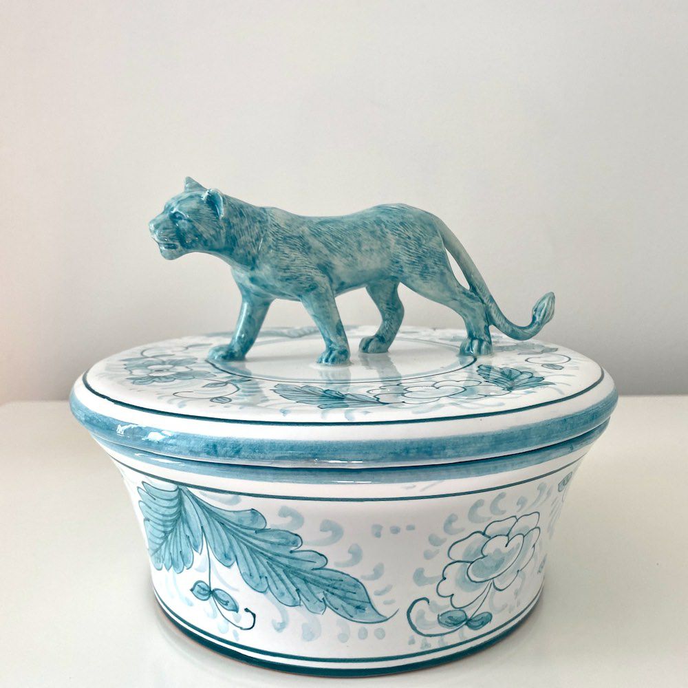 Ceramic jars & storage jars | Ceramic Jar With Lid ‘Menagerie Panther’ Ceramic jars & storage jars Ceramic jars & storage jars