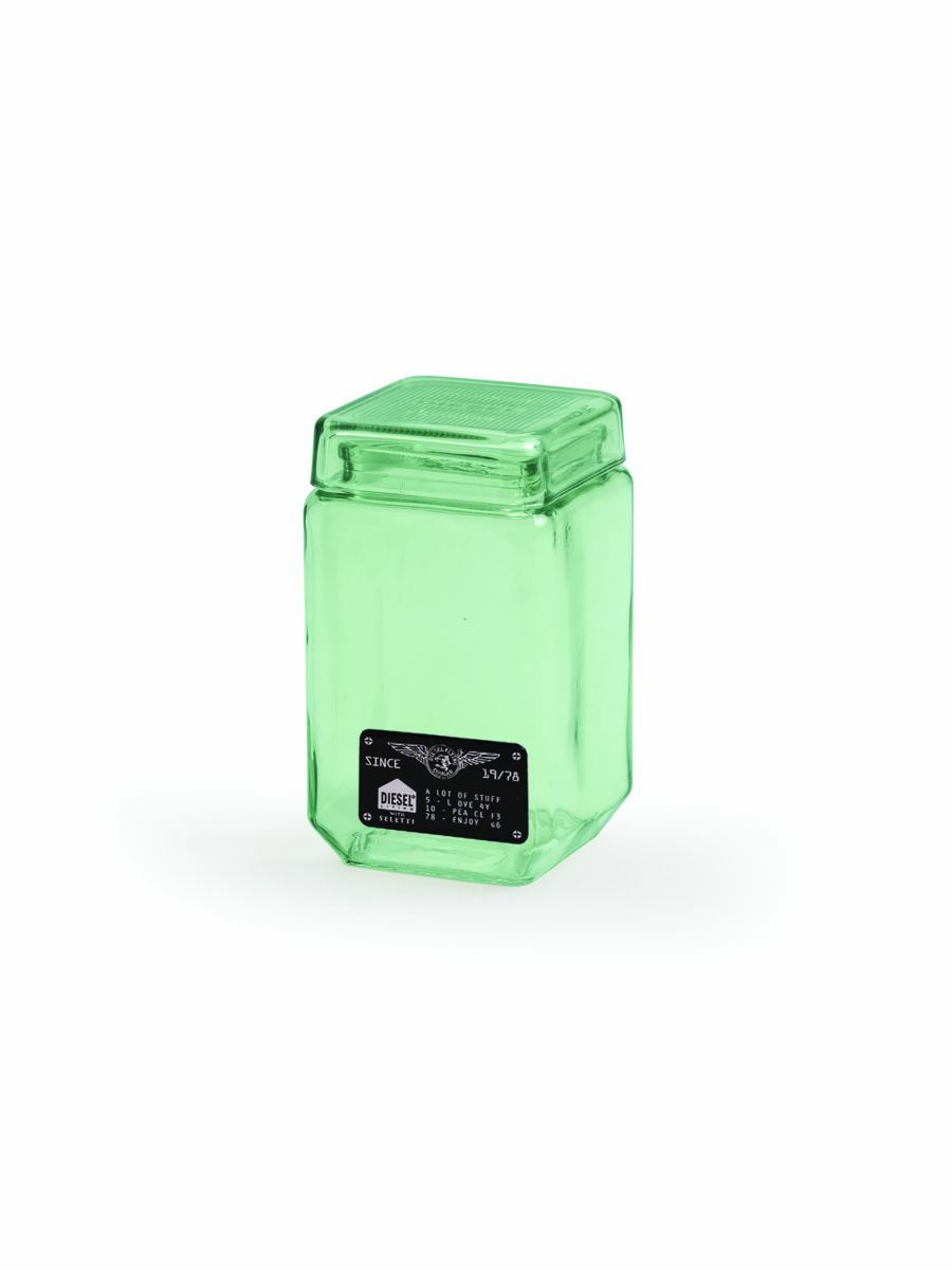 Ceramic jars & storage jars | Storage Jar Glass Green 11X11X19Cm Ceramic jars & storage jars Ceramic jars & storage jars