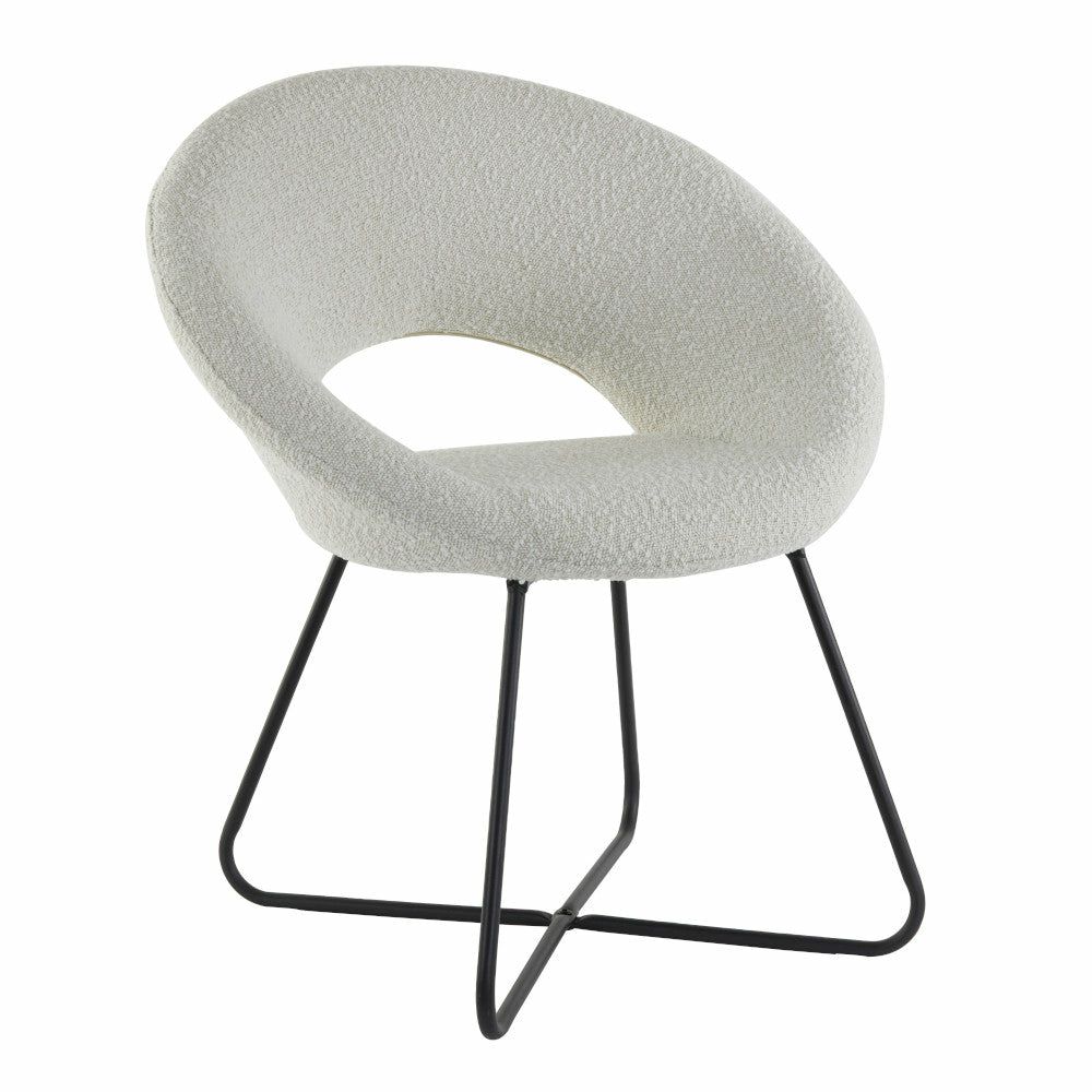 Chairs & Dining Chairs | Chair Antony Boucle Cream-Black 72X64X82Cm Chairs & Dining Chairs Chairs & Dining Chairs