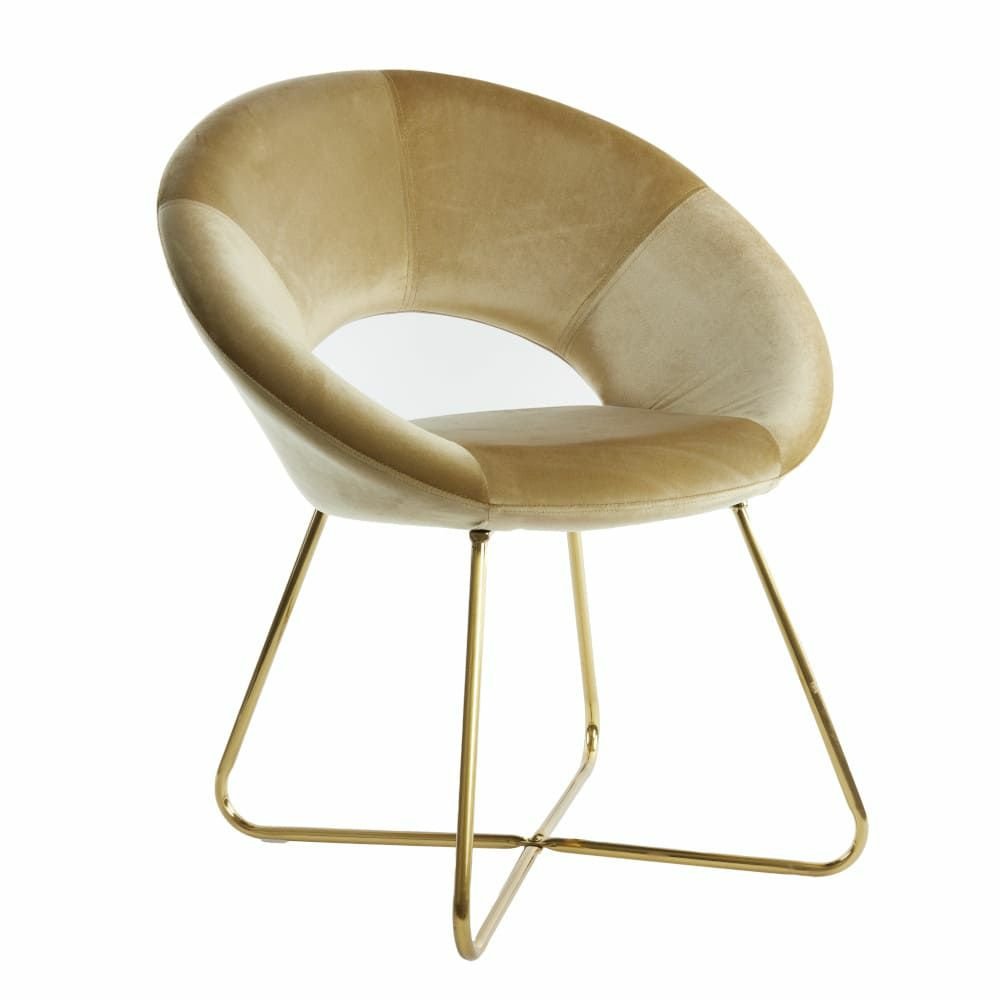 Chairs & Dining Chairs | Chair Antony Velvet-Shiny-Gold Chairs & Dining Chairs Chairs & Dining Chairs