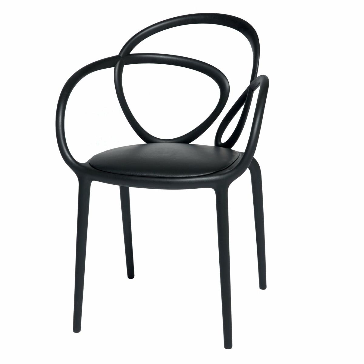 Chairs & Dining Chairs | Dining Chair Loop, Black In A Set Of 2 With Seat Cushion Chairs & Dining Chairs Chairs & Dining Chairs