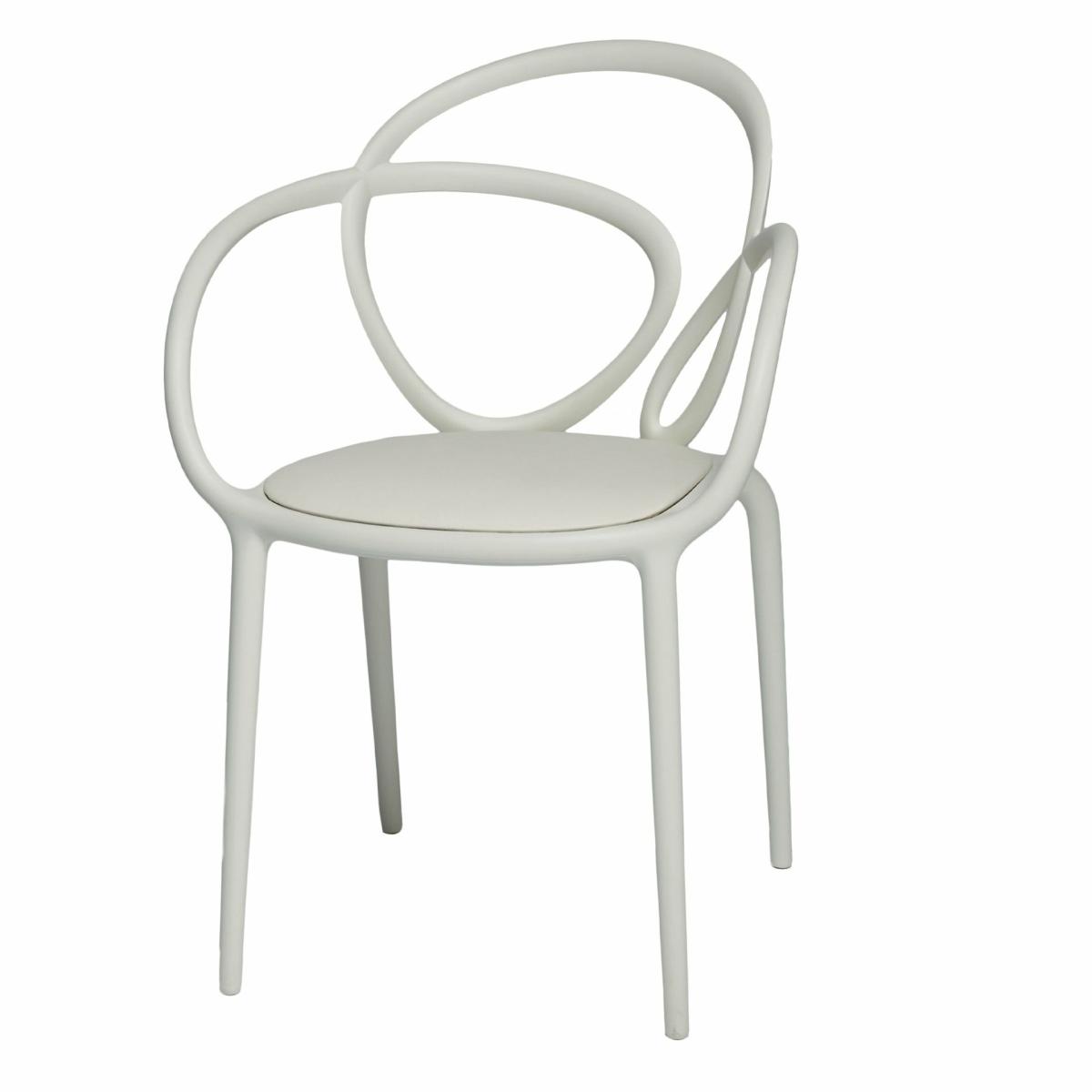 Chairs & Dining Chairs | Dining Room Chair Loop, White In A Set Of 2 With Seat Cushion Chairs & Dining Chairs Chairs & Dining Chairs