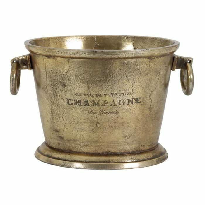 Champagne cooler | Champagne Cooler Cristal Antique Bronze 39X25X25 Cm Champagne cooler Champagne cooler