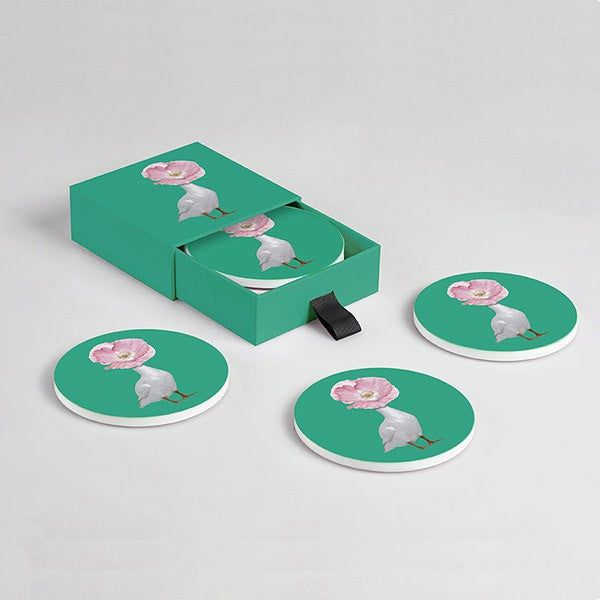 Coasters | Coaster Diva Ø10 Cm 4-Piece Set Coasters Coasters