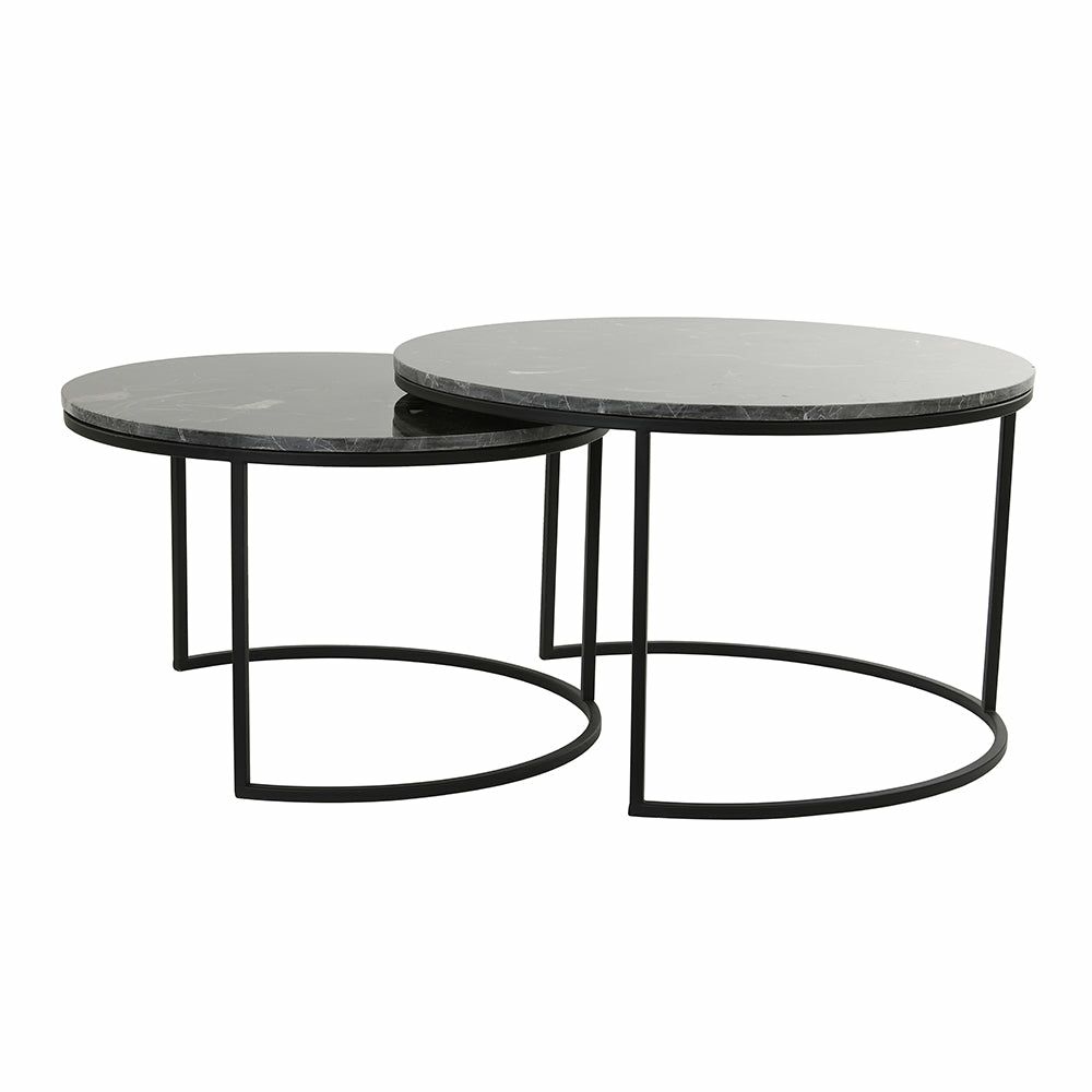 Coffee tables | Coffee Table Alfio Marble Brown-Black Set Of 2 Coffee tables Coffee tables