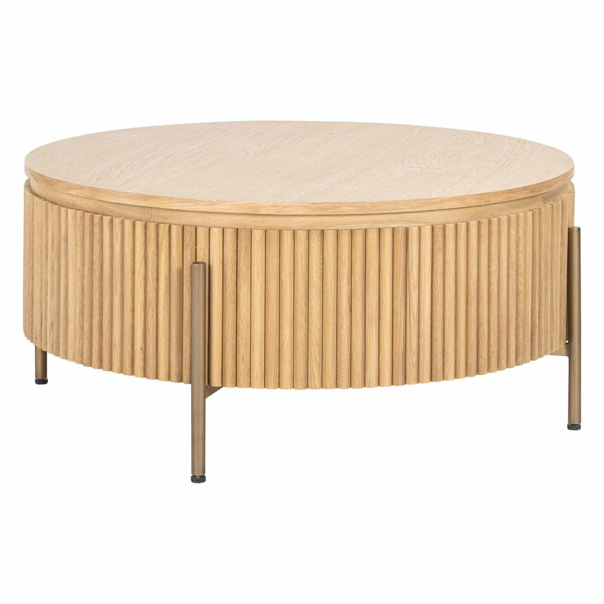 Coffee tables | Coffee Table Belfort Ø85Cm, Natural Oak Coffee tables Coffee tables