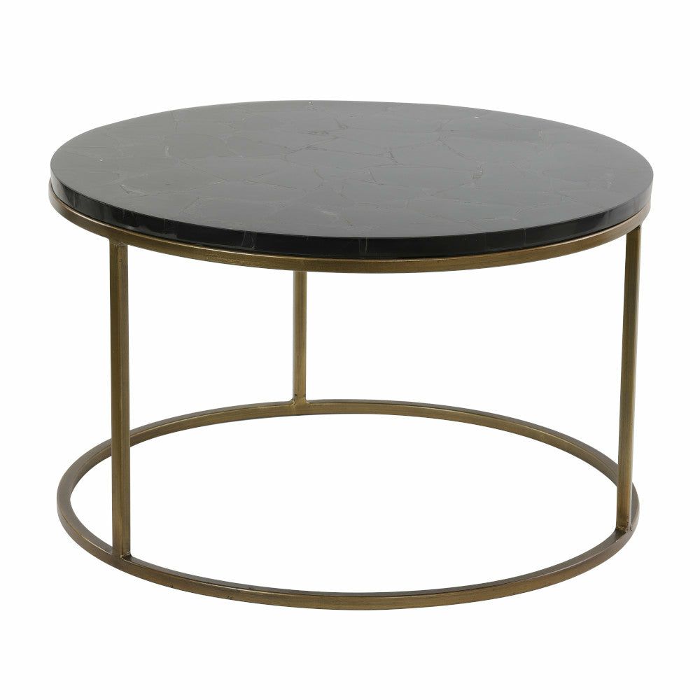 Coffee tables | Coffee Table Sobrina Agate+Bronze Ø75X44Cm Coffee tables Coffee tables