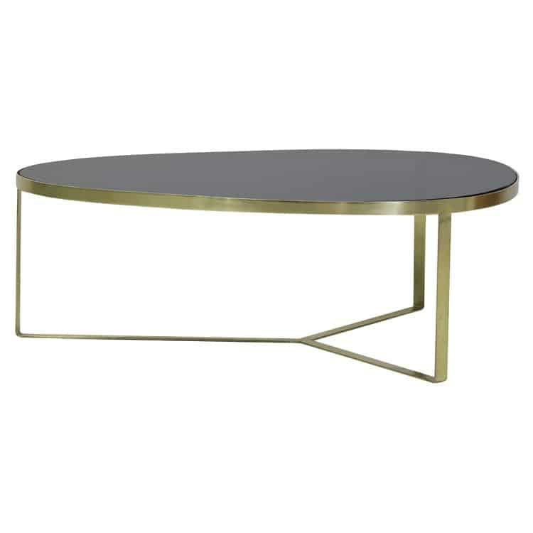 Coffee tables | Coffee Table Turbi Glass Black-Matt Bronze 118X89X40 Cm Coffee tables Coffee tables