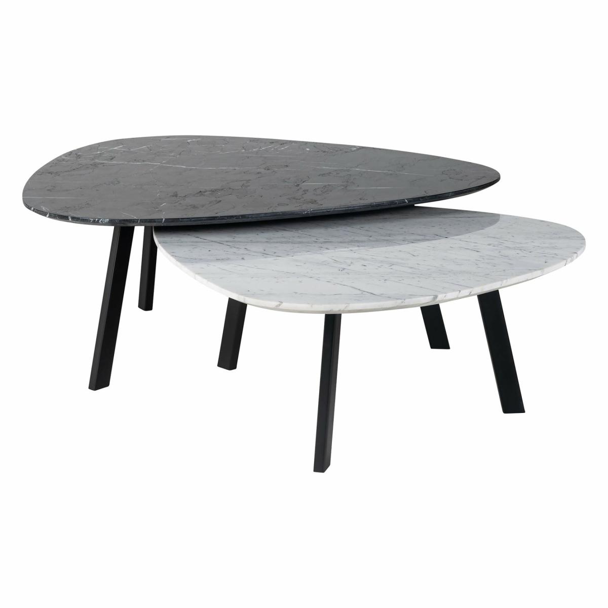 Coffee tables | Trocadero Coffee Table Set Of 2, Black And White Coffee tables Coffee tables