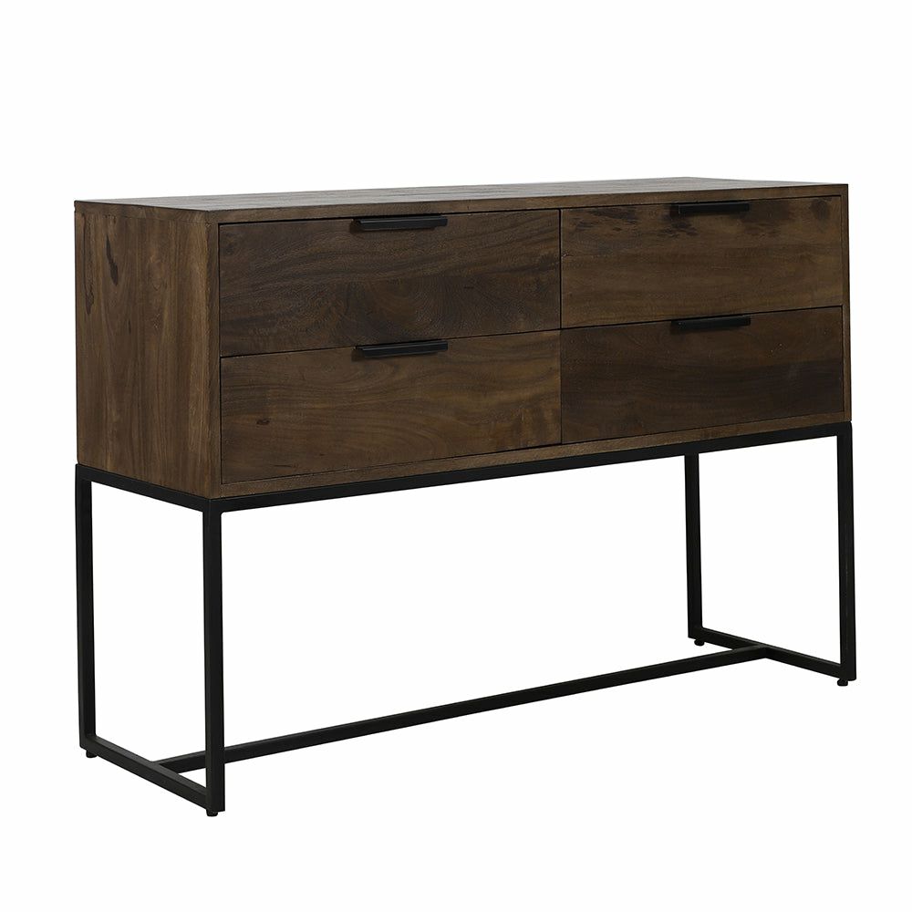 Console tables & dressers | Chest Of Drawers Meave Wood Dark Brown Console tables & dressers Console tables & dressers