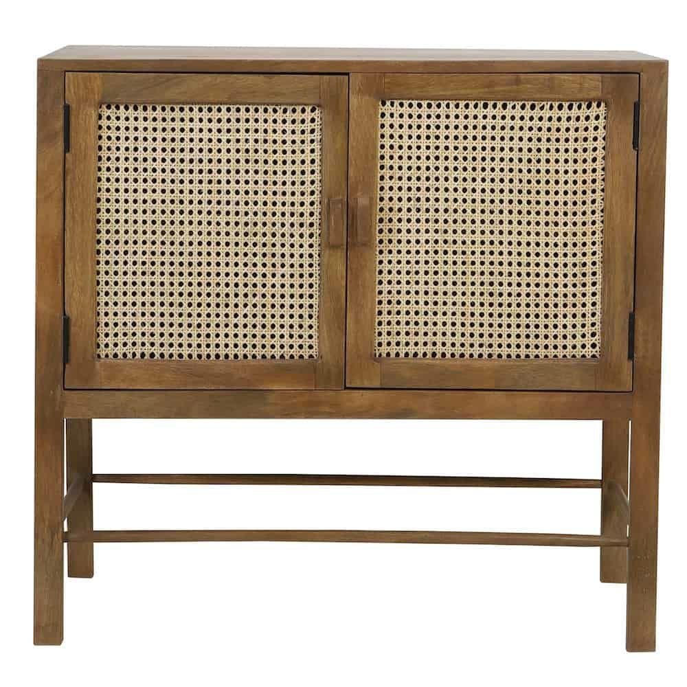 Console tables & dressers | Chest Of Drawers Nipas Brown Wood, Light Rattan Weave – 88X40X84Cm Console tables & dressers Console tables & dressers