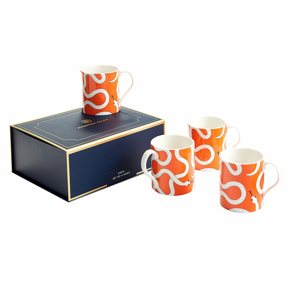 Dishes & glasses | Cups Eden Mug, Orange Set Of 4 Dishes & glasses Dishes & glasses