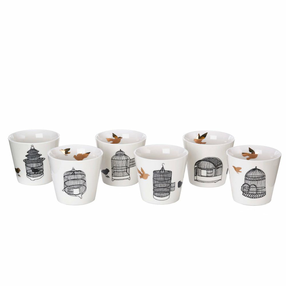 Dishes & glasses | Cups ‘Freedom Birds’ Set Of 6 Dishes & glasses Dishes & glasses