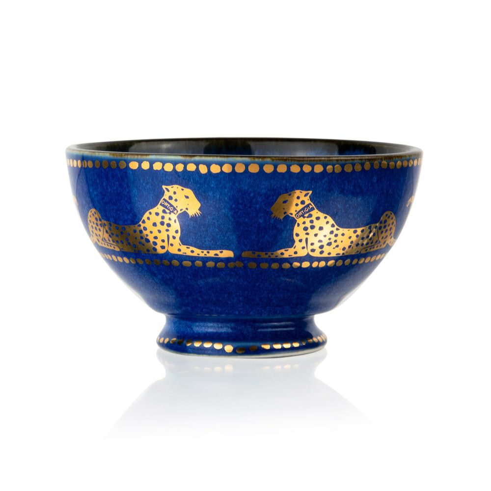 Dishes & glasses | Ortigia Sicilia Ceramic Bowl, Blue-Gold, Ø10 Cm Dishes & glasses Dishes & glasses