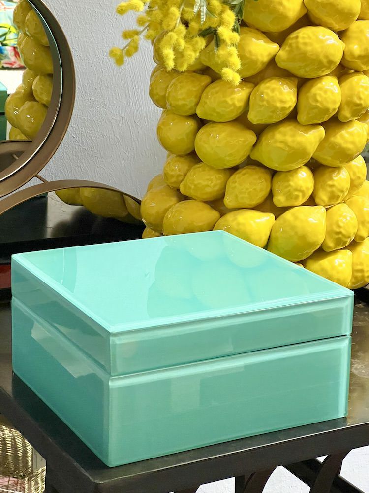 Jewelry boxes & jewelry boxes | Jewelry Box Miroir S Turquoise 16.5X8X16.5Cm Home Accessories Jewelry boxes & jewelry boxes