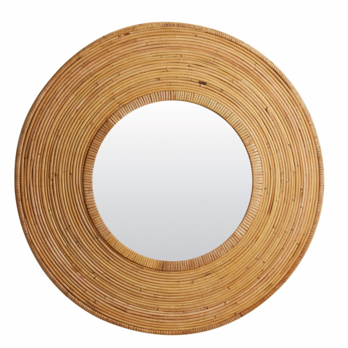 Mirror | Round Wall Mirror Archie Natural Ø80Cm Home Accessories Mirror