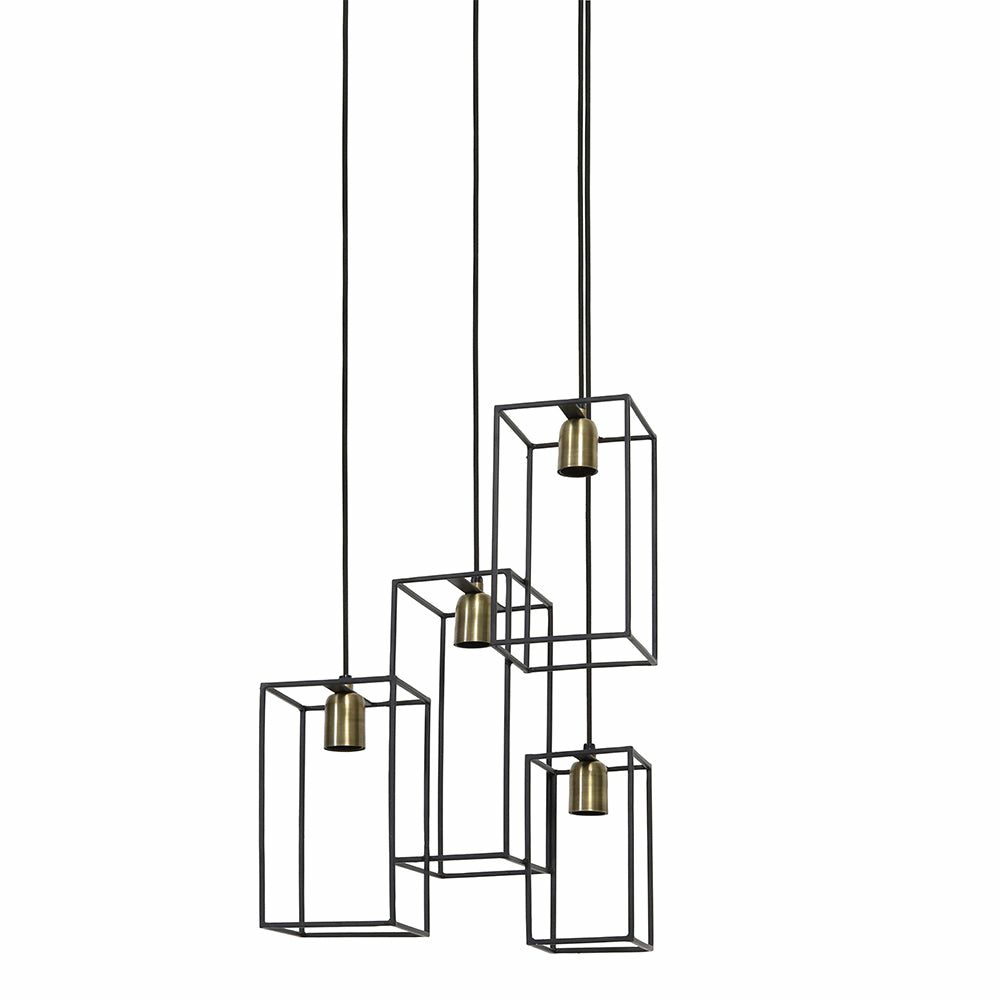 Pendant lights & hanging lights | Marley Hanging Light Matt Black-Antique Bronze 35X32X57Cm Lamps & Lights Pendant lights & hanging lights