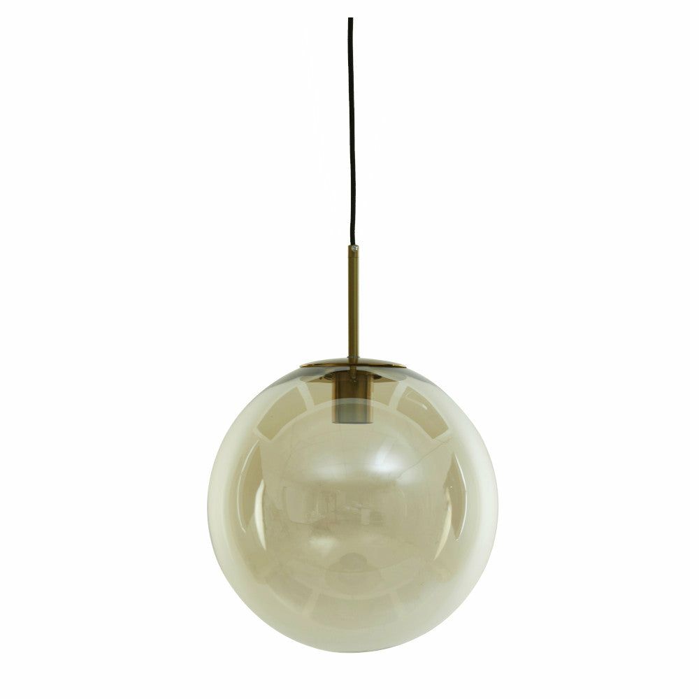 Pendant lights & hanging lights | Medina Hanging Light Antique Bronze-Amber Ø40Cm Glass Lamps & Lights Pendant lights & hanging lights