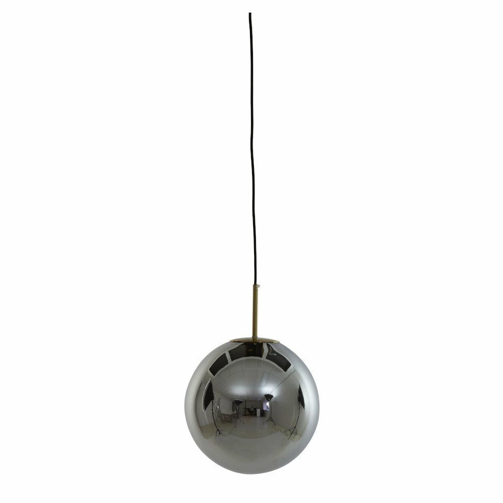 Pendant lights & hanging lights | Medina Hanging Light Antique Bronze-Black Ø30Cm Smoked Glass Lamps & Lights Pendant lights & hanging lights