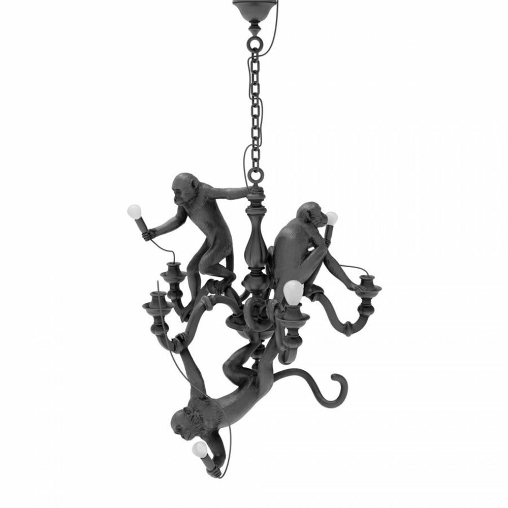 Pendant lights & hanging lights | Monkey Chandelier In Matt Black Lamps & Lights Pendant lights & hanging lights