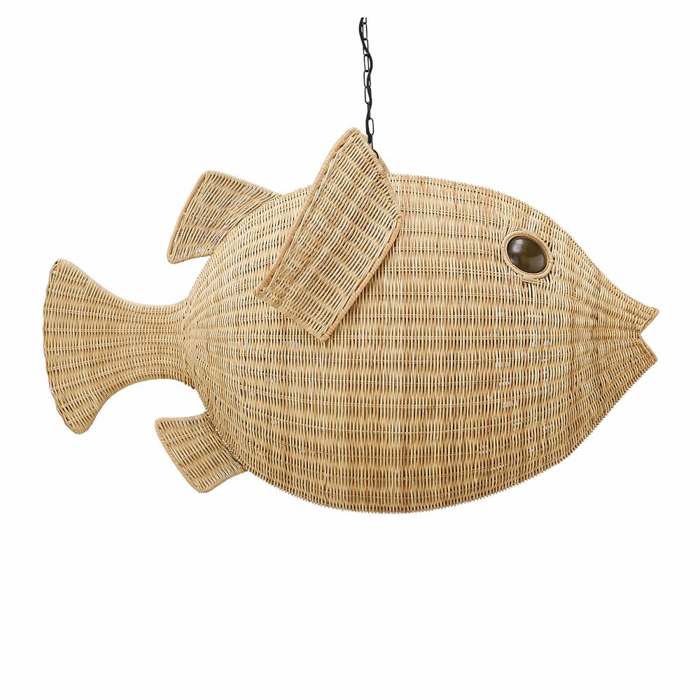 Pendant lights & hanging lights | Wicker Blow Fish Hanging Light, Large Lamps & Lights Pendant lights & hanging lights