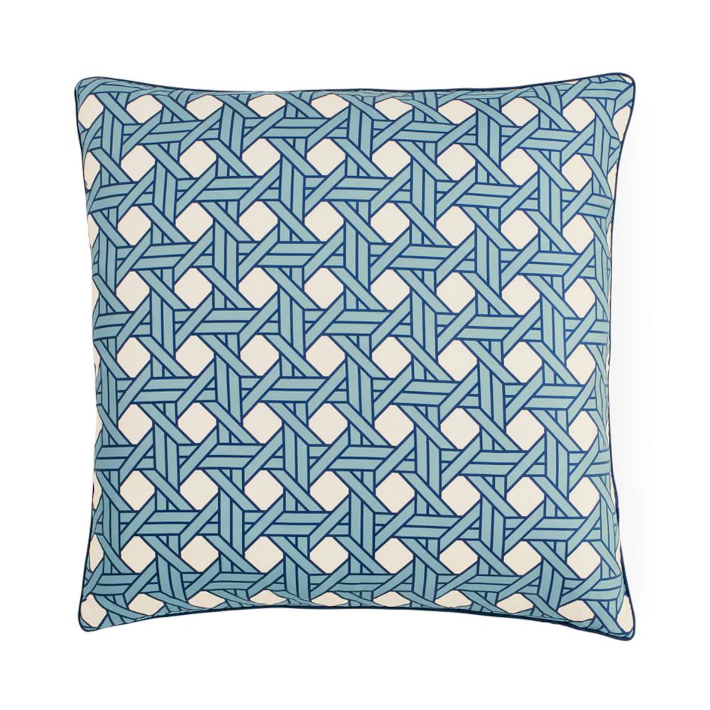 Pillow | Cushion Basketweave (Blue) Basket Weave Pattern 50X50 Cm Home Accessories Pillow