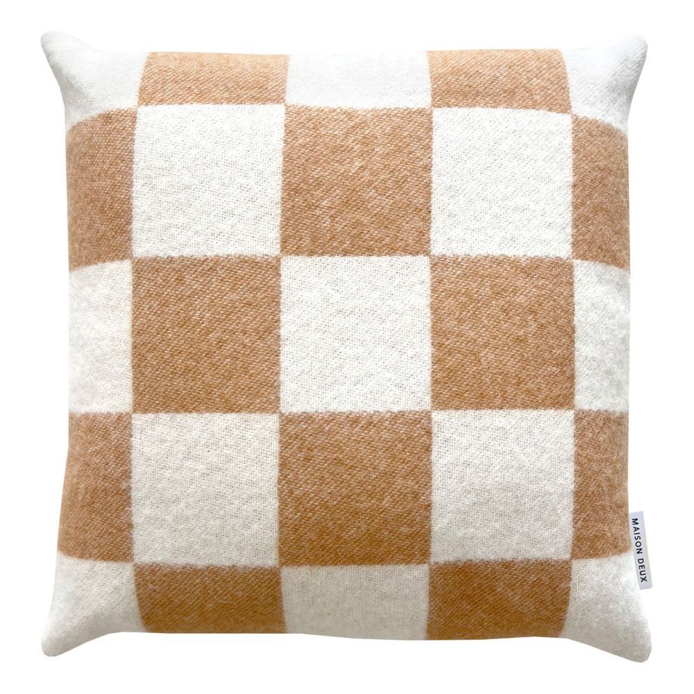 Pillow | Cushion Checkerboard Pattern Terra-White Home Accessories Pillow