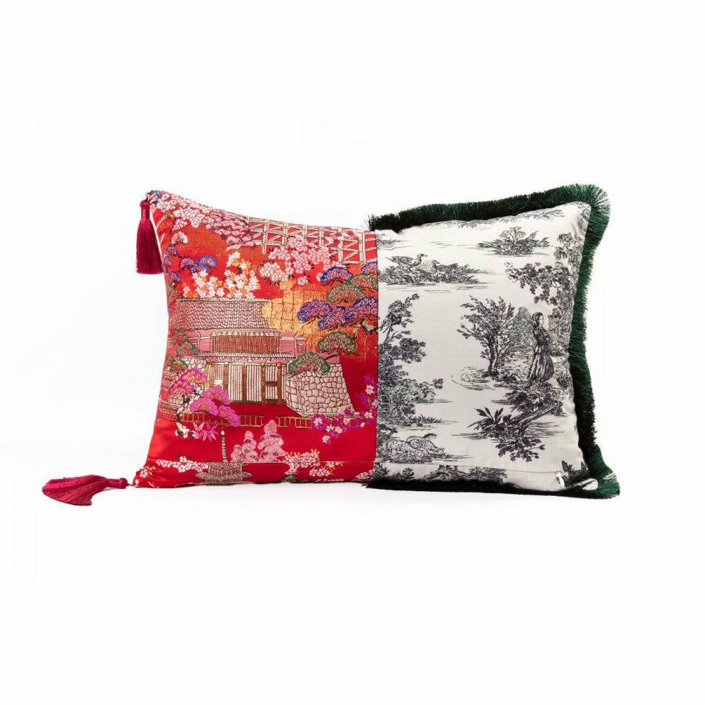 Pillow | Cushion Hybrid Pirra Green-Red 50X35Cm Home Accessories Pillow