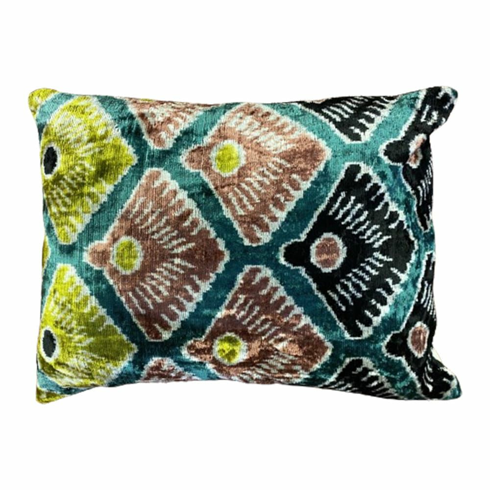 Pillow | Cushion Ikat Exotic, Silk Velvet 40X60Cm Home Accessories Pillow