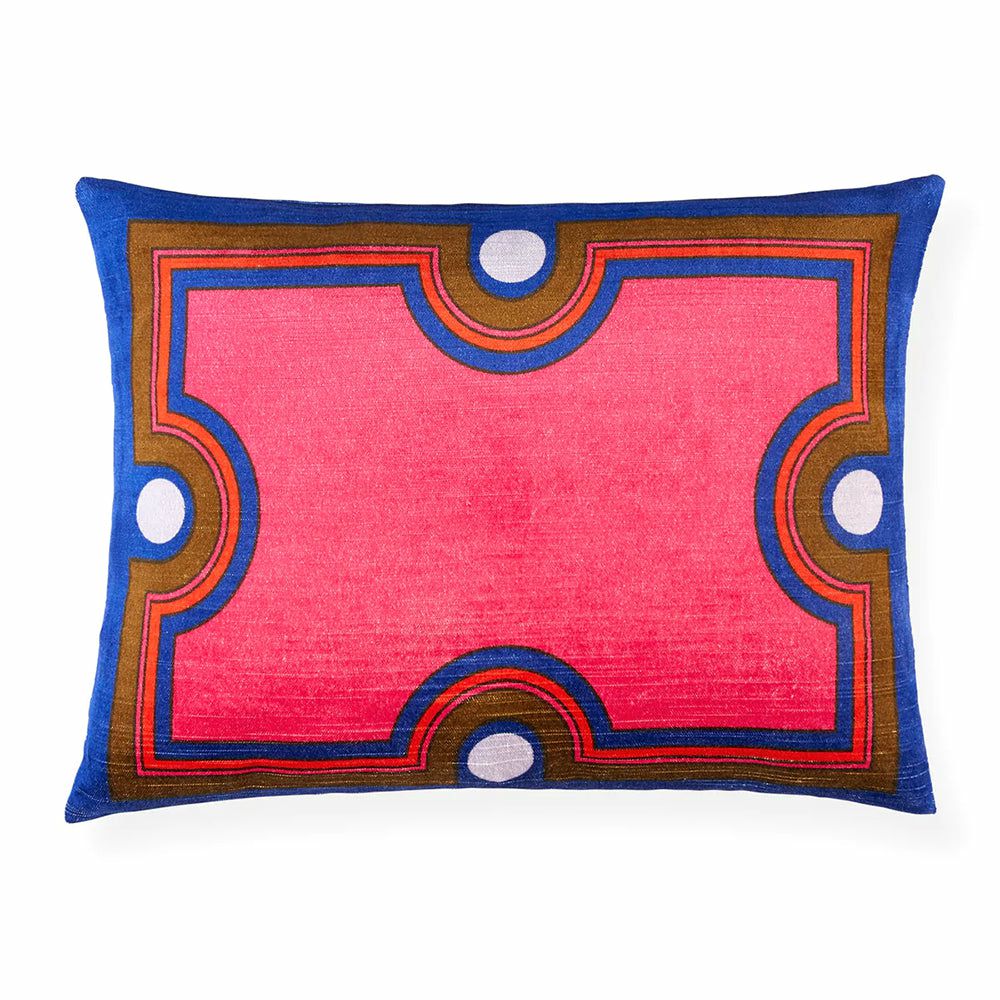 Pillow | Cushion Madrid Molding Velvet, Blue, Red Home Accessories Pillow