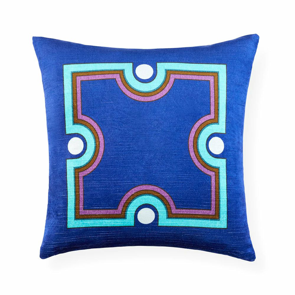 Pillow | Cushion Madrid Molding Velvet, Blue Home Accessories Pillow