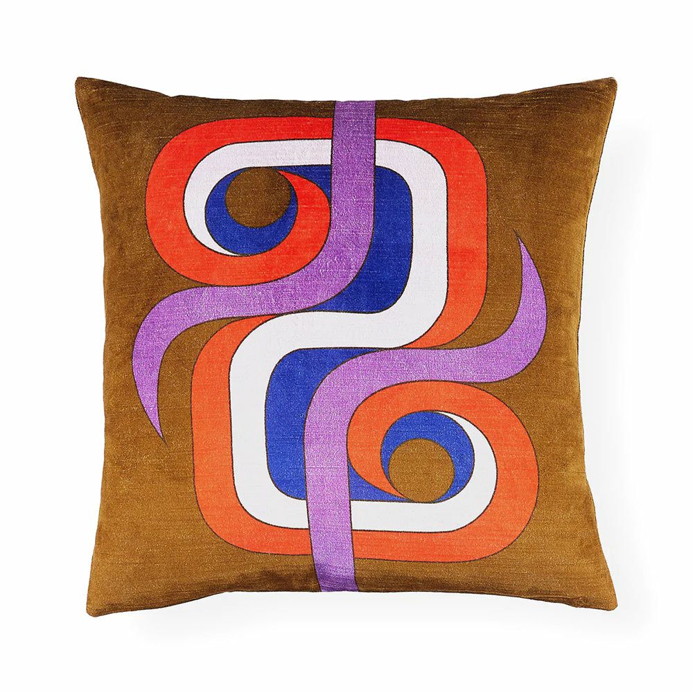 Pillow | Cushion Madrid Supergraphic Velvet, Multicolor Home Accessories Pillow