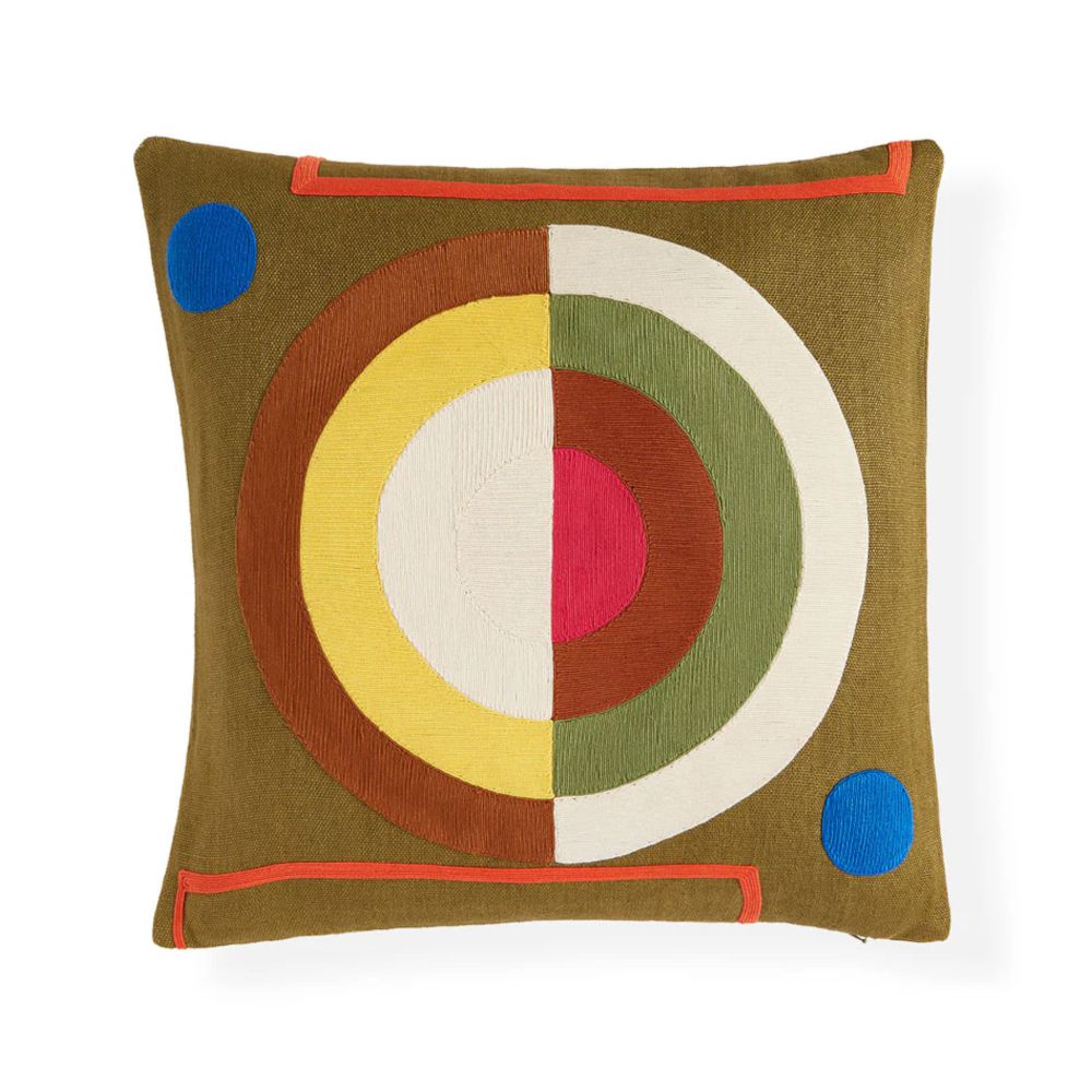 Pillow | Cushion Monterey Bullseye Cord Embroidery 55X55 Cm Home Accessories Pillow