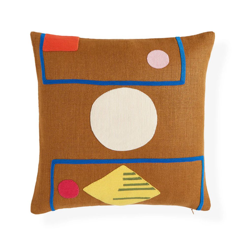 Pillow | Cushion Monterey Shapes Cord Embroidery 45X45 Cm Home Accessories Pillow