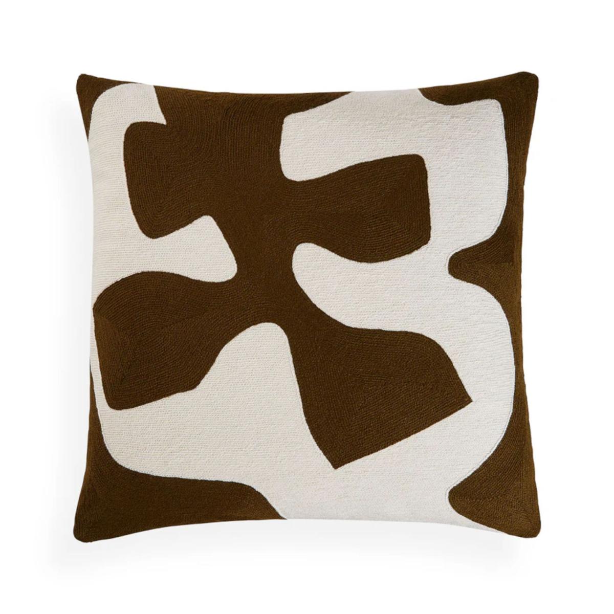 Pillow | Cushion Ojai Branch, Brown-White Home Accessories Pillow