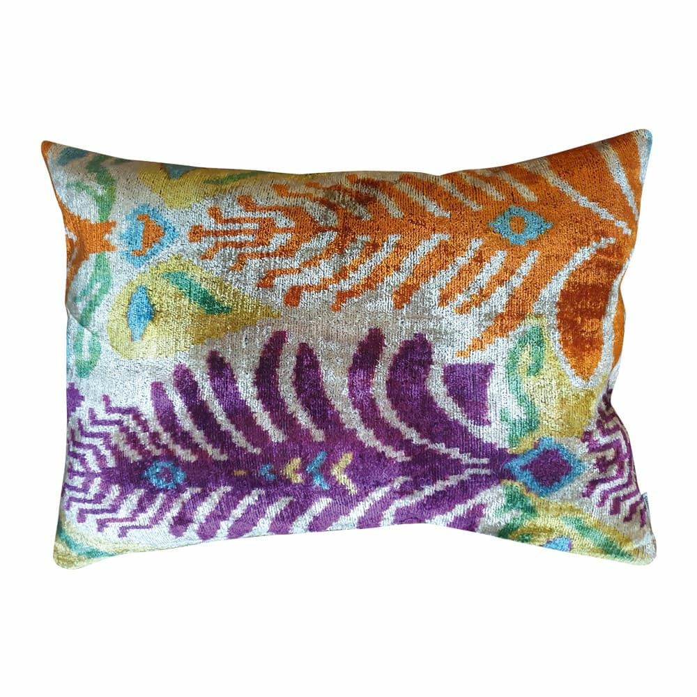 Pillow | Cushion Palms, Silk Velvet Orange, Purple 40X60Cm Home Accessories Pillow