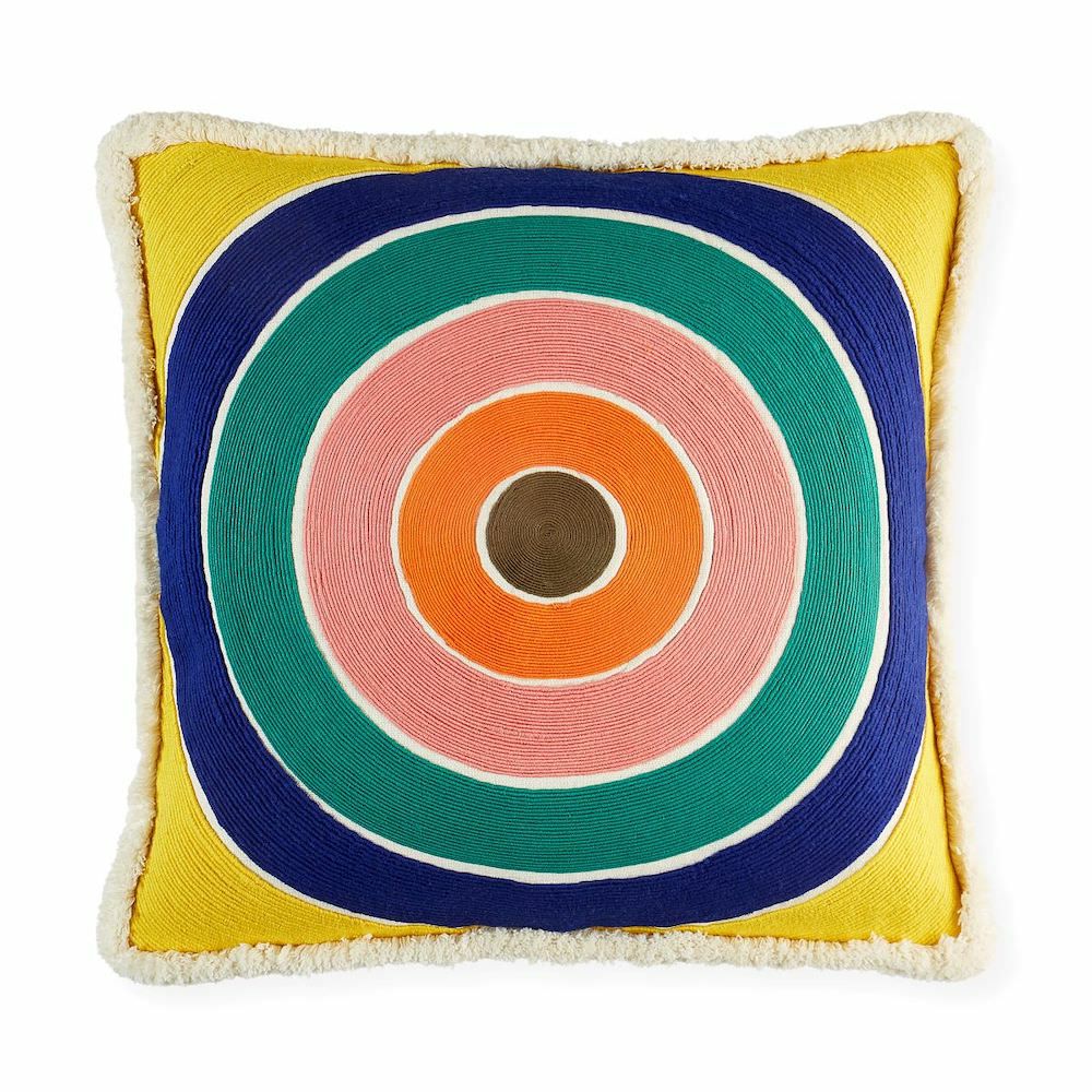 Pillow | Cushion Scala Corded Bullseye Pop-Multi Home Accessories Pillow